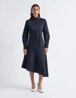 ASYMMETRIC SHIRT DRESS