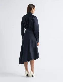 ASYMMETRIC SHIRT DRESS