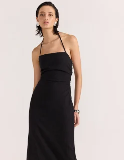 ATHENA HALTER MIDI DRESS