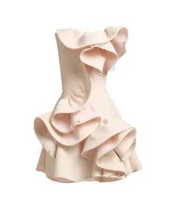 ATONE RUFFLE MINI DRESS