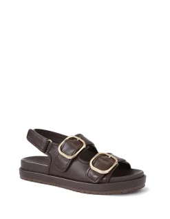 ATTICUS Ebony Pebble Leather Flatform