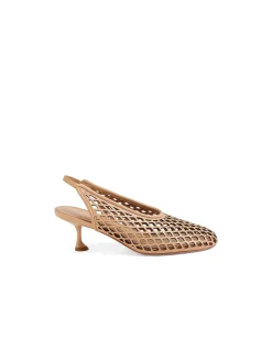 ATUNED Cut Out Slingback Kitten Heel Pumps
