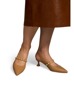Audrey Kitten Heel - Tan