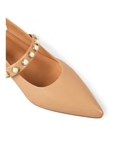 Audrey Kitten Heel - Tan