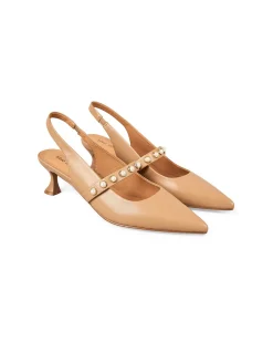 Audrey Kitten Heel - Tan