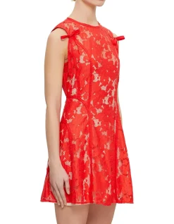 AUDREY LACE MINI DRESS