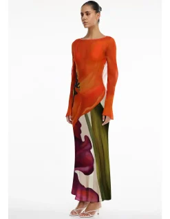 AUGUST LONG SLEEVE MAXI DRESS