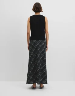 Australian Good Earth Cotton Pointelle Knit Tank