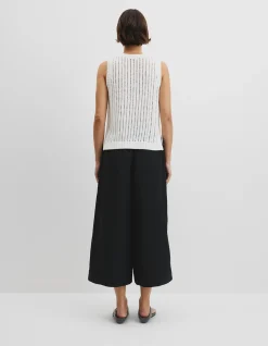 Australian Good Earth Cotton Pointelle Knit Tank