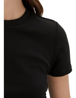 Australian Cotton Blend Fitted T-Shirt