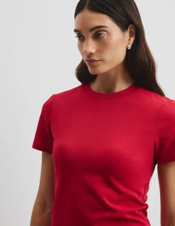 Australian Cotton Blend Fitted T-Shirt