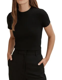 Australian Cotton Blend Fitted T-Shirt