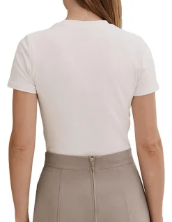 Australian Cotton Blend Fitted T-Shirt