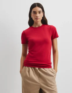 Australian Cotton Blend Fitted T-Shirt