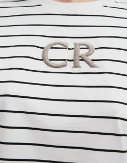 Australian Cotton CR Logo Stripe T-Shirt