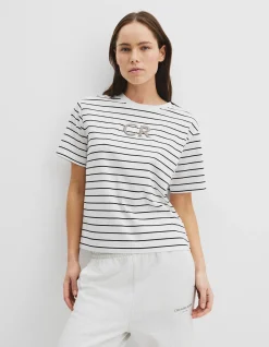 Australian Cotton CR Logo Stripe T-Shirt