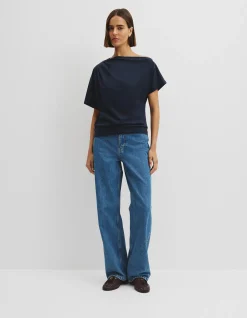 Australian Cotton One Shoulder T-Shirt