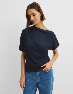 Australian Cotton One Shoulder T-Shirt
