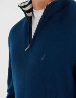 AUSTRALIAN MERINO BLEND 1/4 ZIP SWEATER