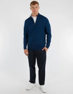 AUSTRALIAN MERINO BLEND 1/4 ZIP SWEATER