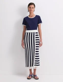 AVOCA FRINGE KNIT SKIRT