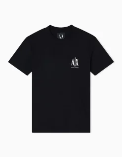 A`X Icon Chest Logo T-Shirt