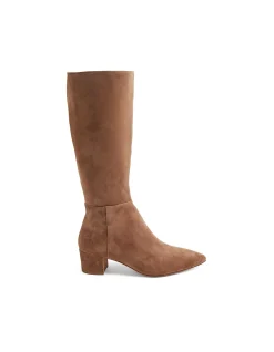 Axey Pointed Toe Suede Knee High Boots