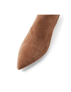 Axey Pointed Toe Suede Knee High Boots