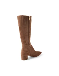 Axey Pointed Toe Suede Knee High Boots