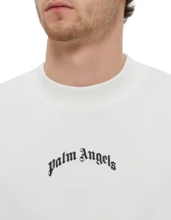 Back Curved Logo Crew Sweatshirt