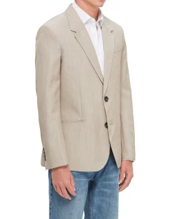 Back Slit Jacket with Notched Collar