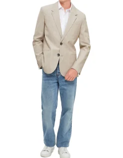 Back Slit Jacket with Notched Collar