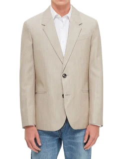 Back Slit Jacket with Notched Collar