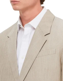 Back Slit Jacket with Notched Collar