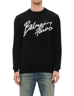BALMAIN PARIS MERINO WOOL SWEATER