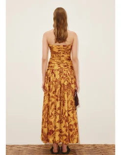 BANANA BLOSSOM RUCHED GOWN