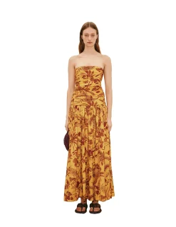 BANANA BLOSSOM RUCHED GOWN