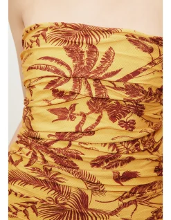 BANANA BLOSSOM RUCHED GOWN