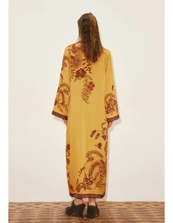 BANANA BLOSSOM SILK SHIRTDRESS