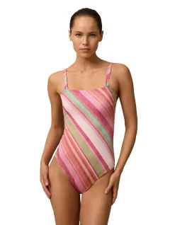 Bandeau One Piece Swimsuit Placement
