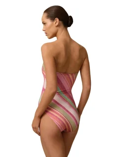 Bandeau One Piece Swimsuit Placement