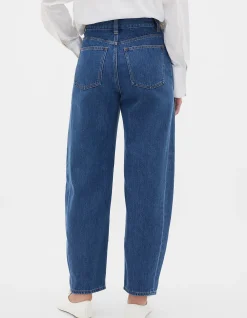 BARREL LEG POCKET JEAN
