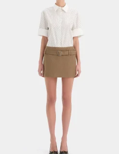 Bastille Belted Mini Skirt