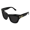 BB0430S BLACK CAT-EYE SUNGLASSES