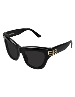 BB0430S BLACK CAT-EYE SUNGLASSES
