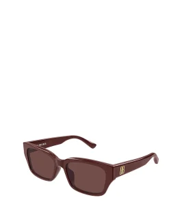 BB0480SK BURGUNDY RECTANGLE SUNGLASSES
