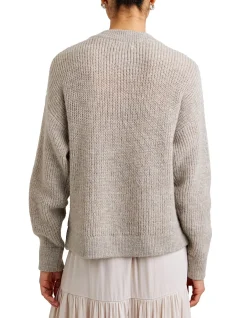 Beaded Crew Neck Knit