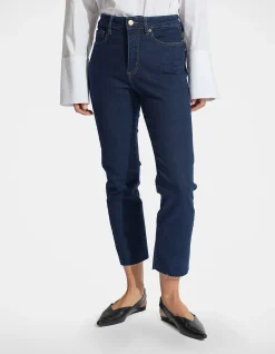 Becky High Rise Crop Straight Leg Jeans