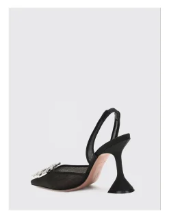 BEGUM MESH SLING 95 CL HEEL CRYSTAL BUCKLE
