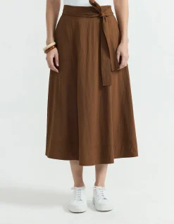 BELTED SOFT SKIRT